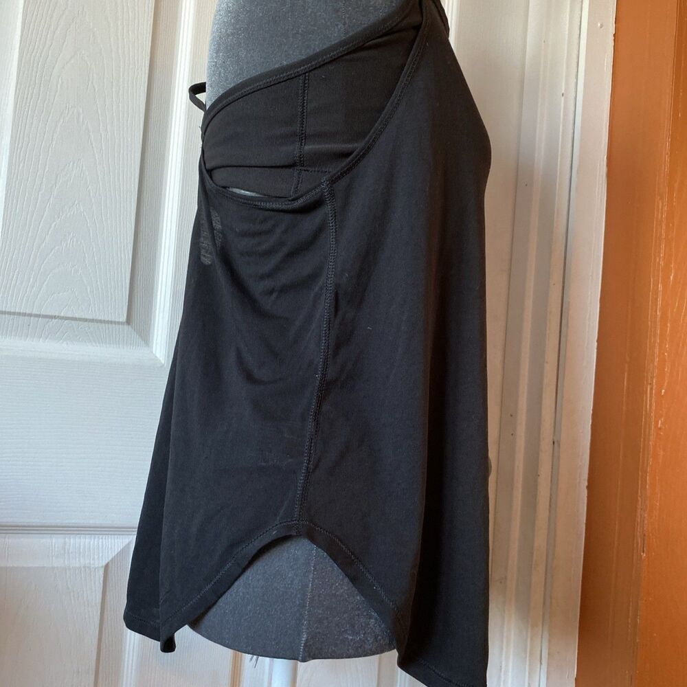 Eddie Bauer Women’s Size Medium Athletic Tank Top Built In Bra Black Stretch - Picture 5 of 9